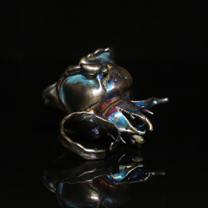 Кольцо в серебре Fleur de Magique, Роза, фото 2